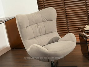 Relaxačné kreslo Sikula (béžová + čierna). Akcia -15%. Vlastná spoľahlivá doprava až k Vám domov. 1136278