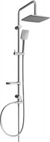 Mexen sprchový set X62 s hornou hlavicou  20x20 cm, grafitová, 798626291-66