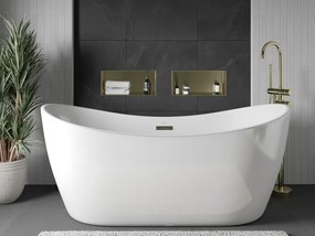 Mexen X-Wall-NR, polička na zapustenie pod obklad bez goliera 45 x 20 cm, zlatá lesklá, 1951452010