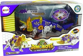 LEAN Toys Dinobots 2v1 dinosaur Shotgun Purple Triceratops Shield