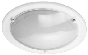 PRIMO | Stropná okrúhla sklenená biela lampa