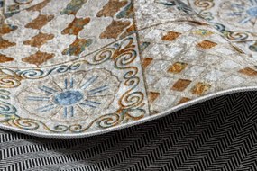 Protišmykový koberec / behúň ANDRE 53010 béžový / modrý