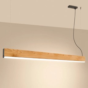 Závesné LED svietidlo Lykke 150, 1x LED 36w, 3000k, drevo