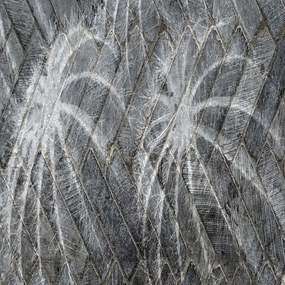 Ozdobný paraván, Abstrakt s kaktusem - 145x170 cm, štvordielny, korkový paraván