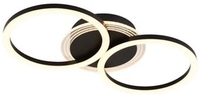 Searchlight 13651BK - LED stmievateľné stropné svietidlo CONTOUR LED/24W/230V 3000K