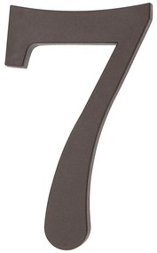 Číslica 7 plastová hnedá 18 cm