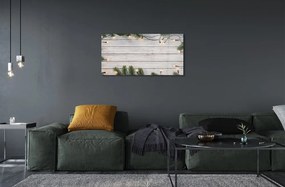 Sklenený obraz Vetvičky svetlé drevo 125x50 cm