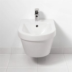 VILLEROY &amp; BOCH Architectura závesný bidet s otvorom, s prepadom, 370 x 530 mm, biela alpská, 54840001