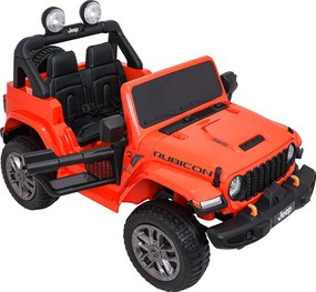 Ramiz Jeep Wrangler Rubicon LIFT elektrické autíčko pre deti oranžové