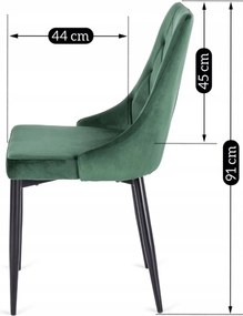 PROXIMA.store - Čalúnená jedálenská stolička CORK FARBA: modrá