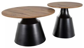 Konferenčný stolík Kioni II, dub artisan / čierna