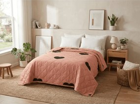 Letná prikrývka HEARTIX 140x200 cm, oranžová