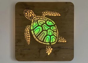 Led obraz Korytnačka RGBW na batériu