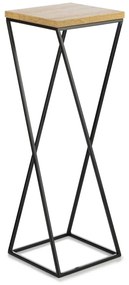 STOJAN NA KVETINÁČ LOFT7 70X24X24 CM ČIERNA/HNEDÁ