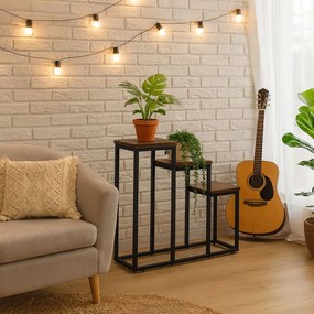 ModernHome Stojan na kvety - 3 police, ModernHome