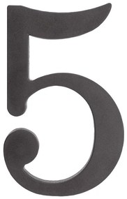 Čierna plastová číslica 5