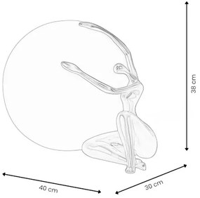 Dizajn svietidlo WOMAN HAGGING BLUE