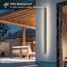 Brilagi - LED vonkajšie nástenné svietidlo LINEAR LED/32W/230V 4000K IP65 antracit