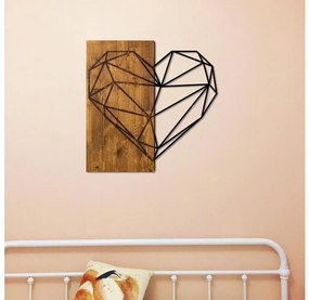Asir Nástenná dekorácia 58x58 cm srdce drevo/kov 899SKL1338