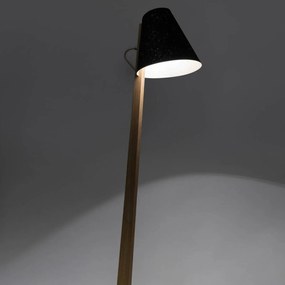 ALMUT 1411 stojaca lampa zakrivená Ø 30 cm korok