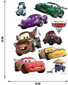 Detská samolepka DISNEY AUTA 3 65x85 cm