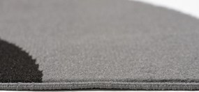 TA Koberec T966A DARK GRAY CHEAP PP CRM Sivý Obdĺžnikový Rozmer: 80x150 cm