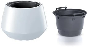 Kvetináč s vložkou HERO biely III