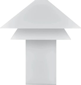 Biela LED stolová lampa so stmievačom s kovovým tienidlom (výška 33,5 cm) Sanaka – Blomus
