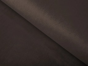 Biante Veľký zamatový obdĺžnikový obrus Velvet Premium SVP-016 Tmavo hnedý 180x220 cm