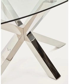 Jedálenský stôl so sklenenou doskou 100x200 cm Argo – Kave Home