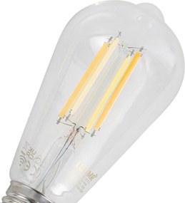 Sada 5 ks Inteligentné stmievateľné LED žiarovky E27 ST64 číre 7W 806lm 2700-6500K