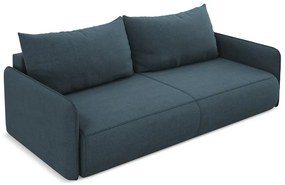 Modrá rozkladacia/s úložným priestorom pohovka 216 cm Nanea – Makamii