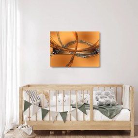 Abstraktný sklenený obraz (70x50 cm)