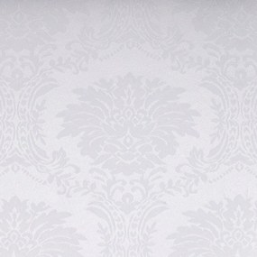 Biante Dekoračný záves Monako PM-122 Zámocký vzor biely - šírka 270 cm 270x150 cm