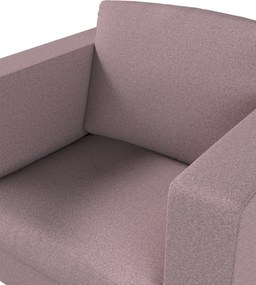 Poťah na kreslo Karlanda, krátky farba produktu ružová látka zapletaná
