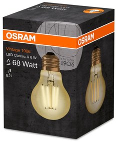 OSRAM LED E27 8W Vintage Filament 825 zlatá