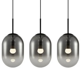 Luster na lanku ALIAS 3xE14/40W/230V čierna/šedá