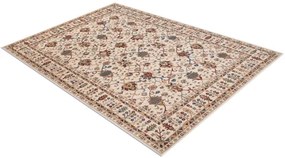 Koberec NAIN Ornament, rám 1028/51053 béžový / bordový / modrý