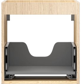 Mexen Box-A, závesná skrinka 45 cm, 1 zásuvka, dub, 91AX0-0450-470-1-81