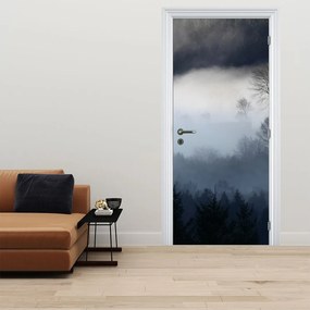 Fototapeta na dvere - Hmla nad lesom (95x205cm)