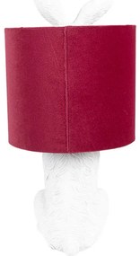 White & Red RABBIT veľkonočná lampa