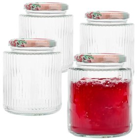 Altom Zavárací pohár s viečkom a etiketou 450 ml, 4 ks, 450 ml