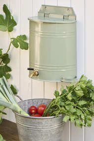 Ib Laursen Nástenná nádrž na vodu s kohútikom a mydelničkou Green 10,5 l