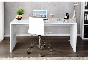 PC - stolík 15806 120x60cm Biely vysoký lesk  - Komfort-nábytok