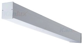 KANLUX Stropné moderné svietidlo AMADEUS, 1xT8, G13, 36W, 124x6x7cm, strieborné, matný difúzor