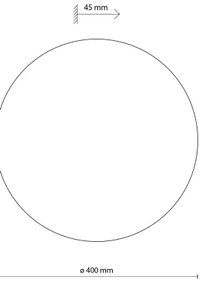 Nástenné svietidlo LUNA 4xG9/8W/230V pr. 40 cm šedá