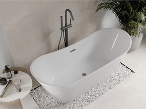 Mexen Celia, voľne stojaca vaňa 170 x 75 cm, biela, brúsený grafit prepad, 52331707500-95