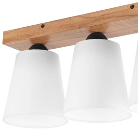 Prisadený luster LULA 3xE27/60W/230V dub