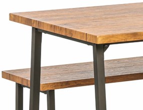 Jedálenská zostava INWOOD, stôl 1200 x 700 mm + 2 lavice
