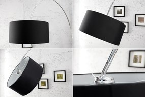 Stojacia lampa Big Bow 170-180cm ľanová čierna